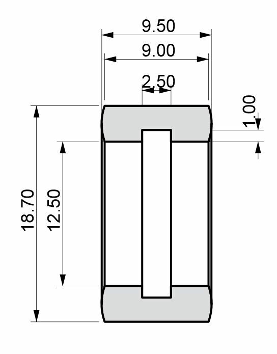 Pneu FARO 17,8 x 8, se vzorkem, přední