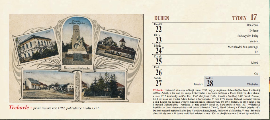 kalendář Kolínsko 2026