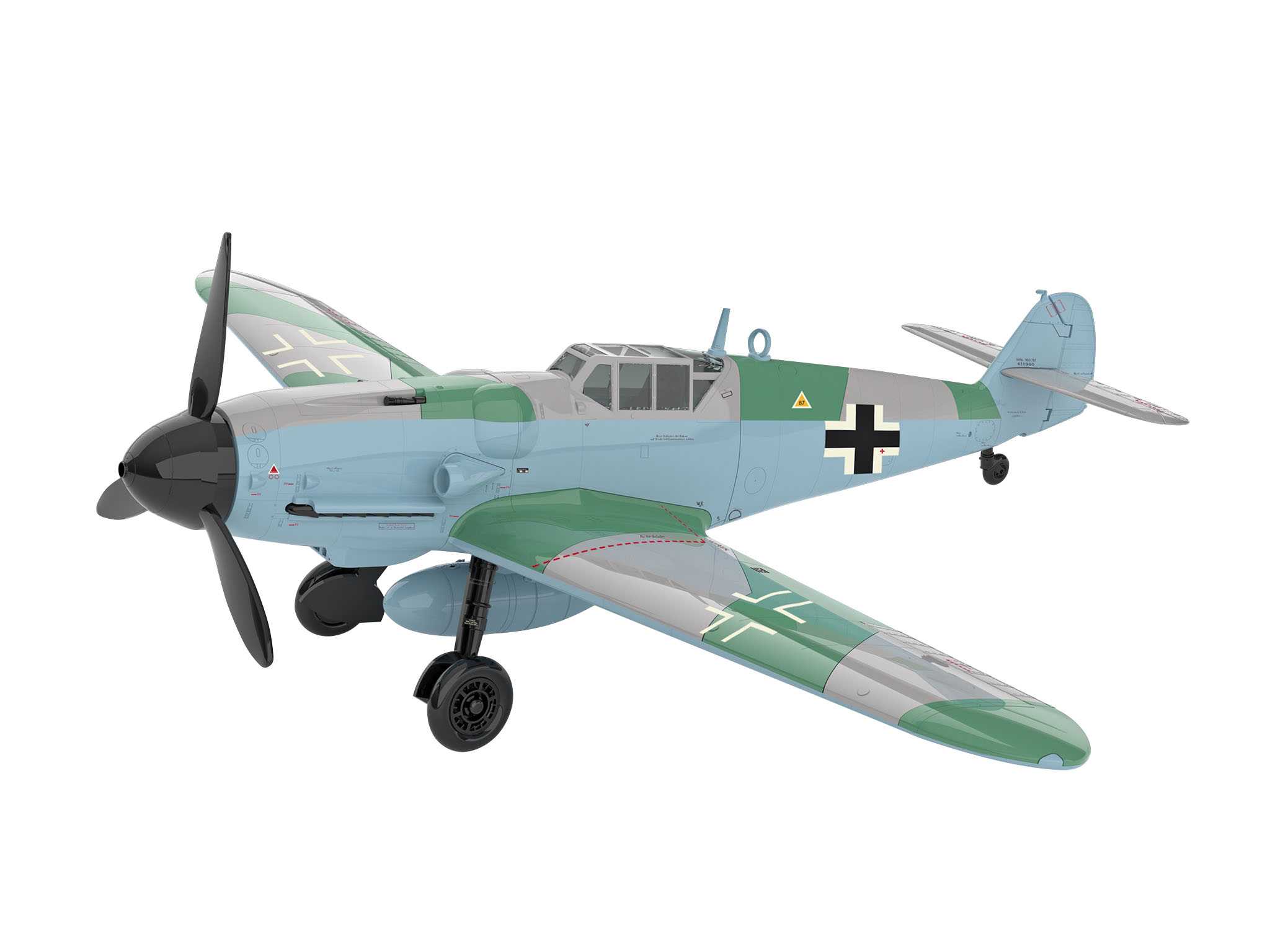 EasyClick ModelSet letadlo 63653 - Messerschmitt Bf109G-6 (1:32)