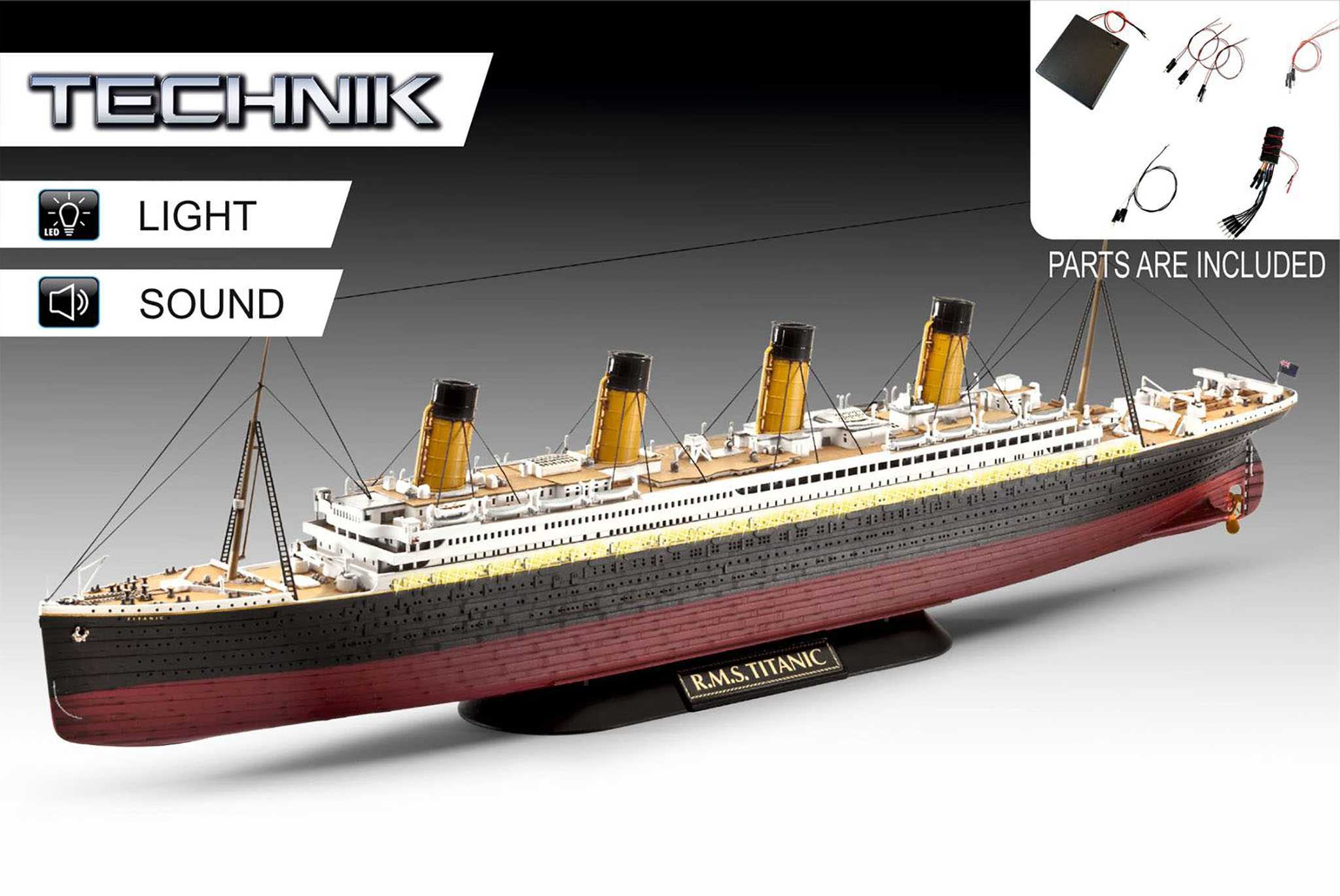 Plastic ModelKit TECHNIK loď 00458 - RMS Titanic (1:400)