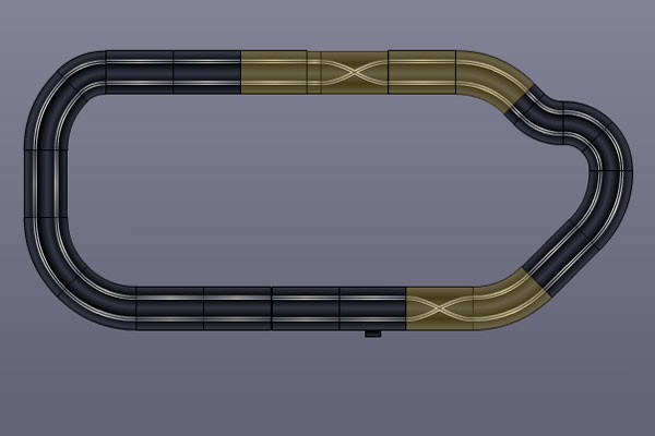 Rozšiřující BOX - č.2 - Pro okruh s křížením drah - pro autodráhu ITES, FARO, GONIO, EUROPACUP
