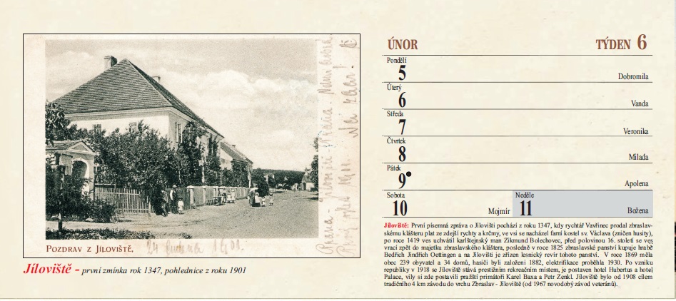 kalendář okolí Prahy - západní část 2026