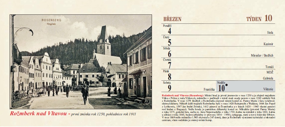 kalendář Šumava 2026