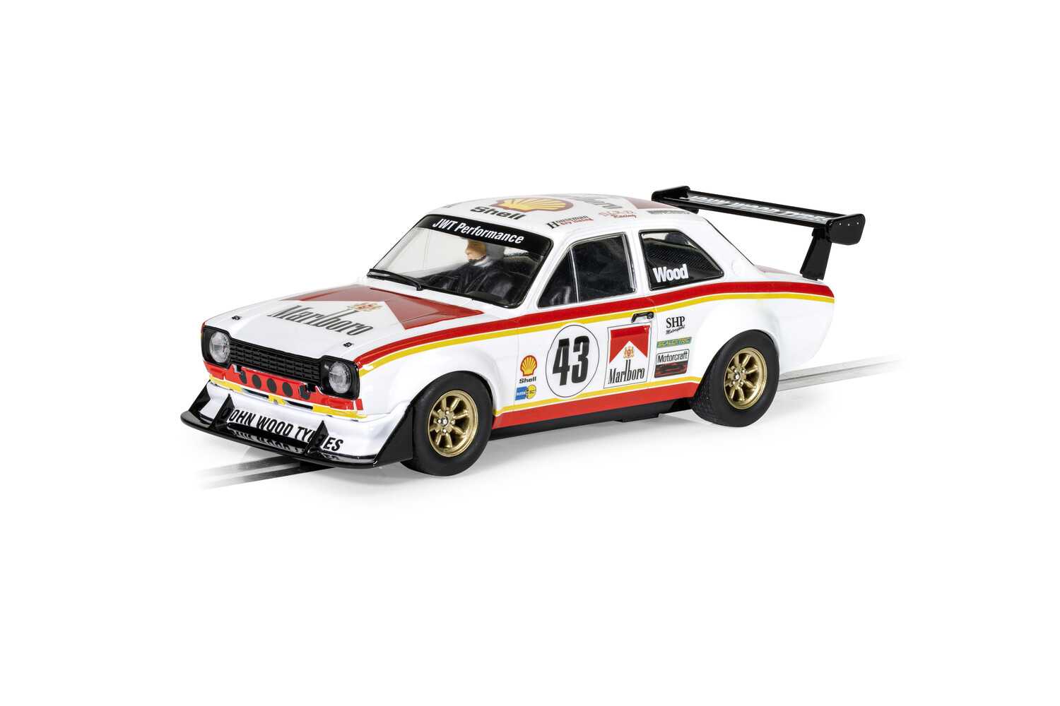 Autíčko Touring SCALEXTRIC C4421 - Ford Escort MK1 RSR - Lea Wood (1:32)
