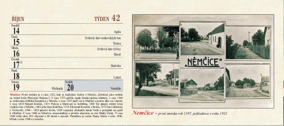 kalendář Kolínsko 2026