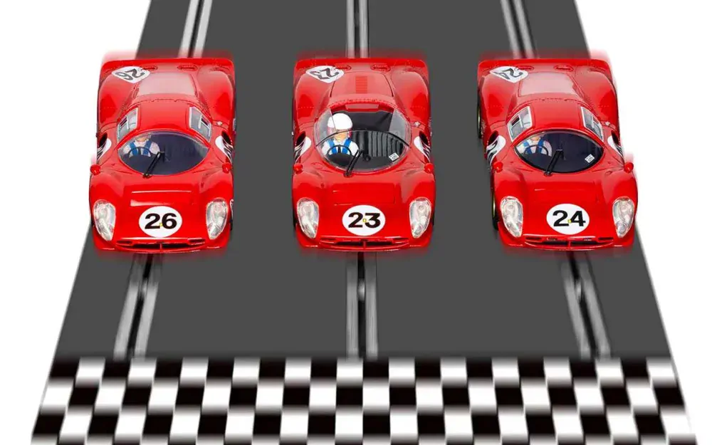 Autíčka GT SCALEXTRIC C4391A - 1967 Daytona 24 Triple Pack (1:32)