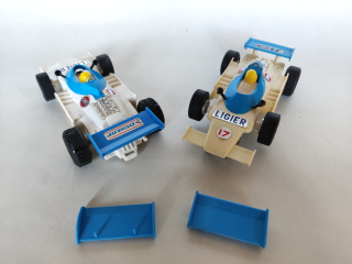 Zadní křídlo Ligier 3D tisk modré