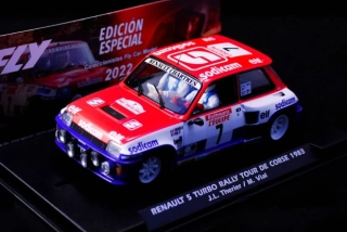 Model Fly auta na autodráhu, limitka, Renault R5 turbo Rally Tour De Corse 1983 J.L.Therier / M.Vial